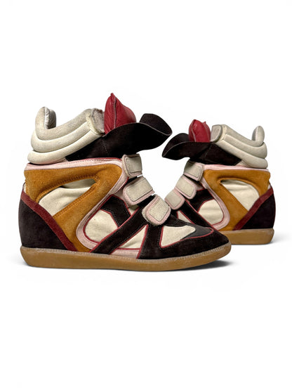 Isabel Marant Bekett Wedge Sneaker Multicolor Suede (41)