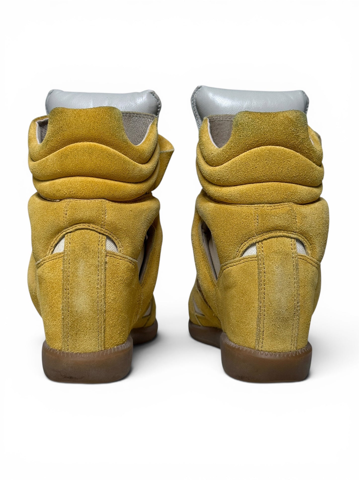 Isabel Marant Bayley Wedge Sneaker Yellow Americana (37)