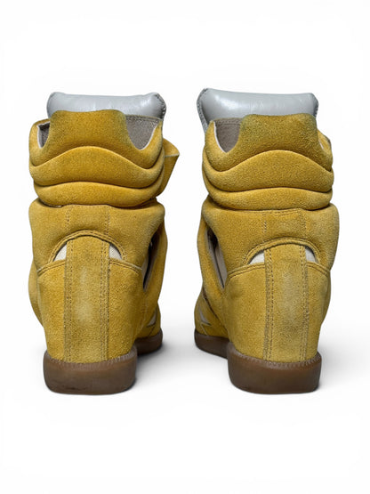 Isabel Marant Bayley Wedge Sneaker Yellow Americana (37)