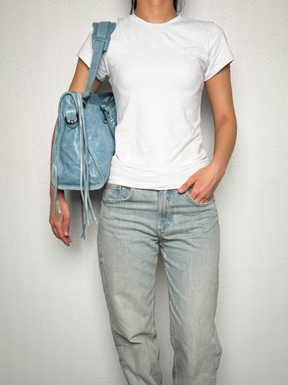 Balenciaga City Bag Medium Light Blue