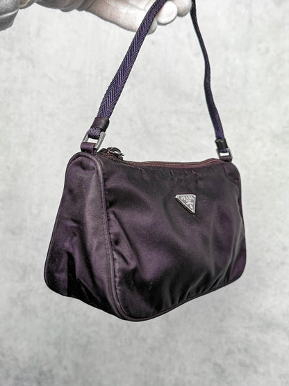 Prada Nylon Pochette Dark Purple
