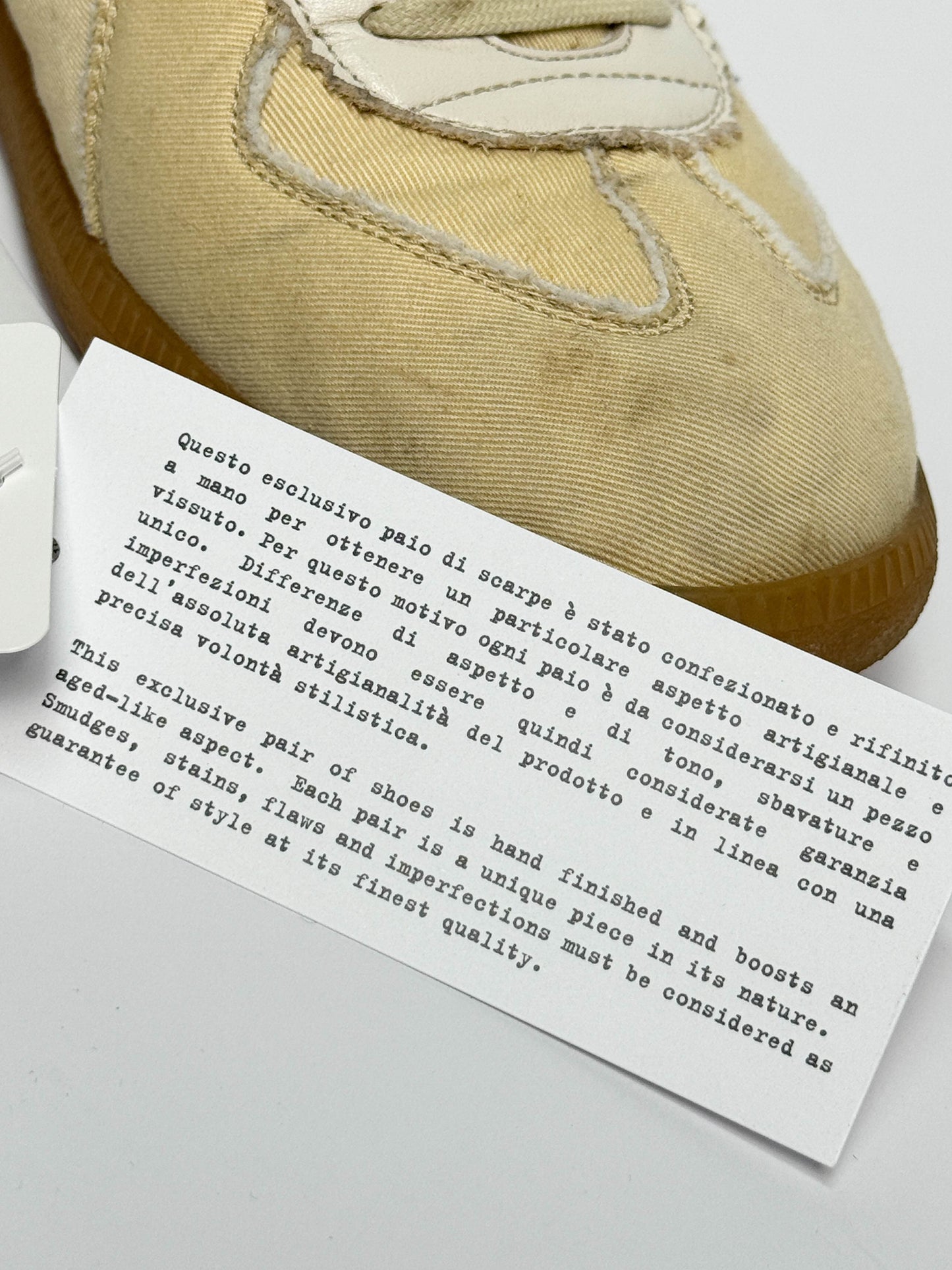 Maison Margiela GAT Sneaker Distressed Beige (45)
