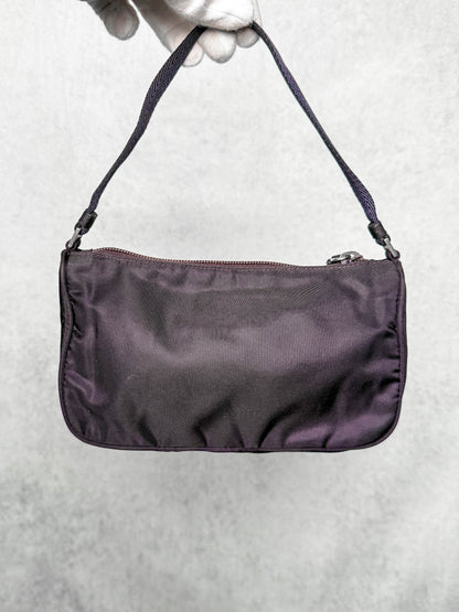 Prada Nylon Pochette Dark Purple