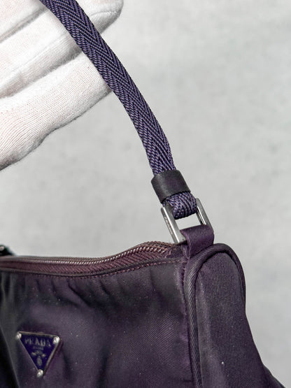 Prada Nylon Pochette Dark Purple