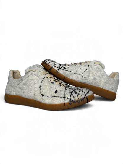 Maison Margiela Replica Felt Black Paint Splatter