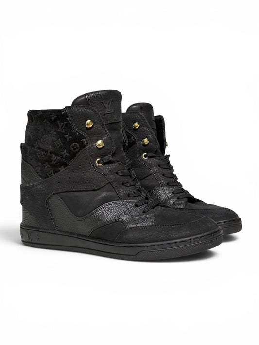 Louis Vuitton FW2014 'Cliff' Wedge Sneaker Black (39)