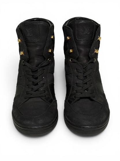 Louis Vuitton FW2014 'Cliff' Wedge Sneaker Black (39)