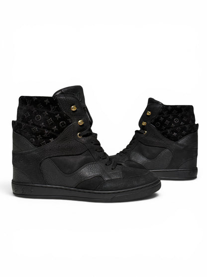 Louis Vuitton FW2014 'Cliff' Wedge Sneaker Black (39)