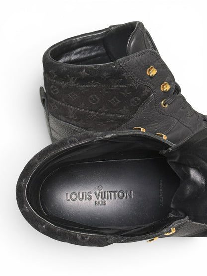 Louis Vuitton FW2014 'Cliff' Wedge Sneaker Black (39)