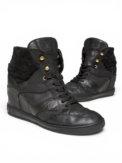 Louis Vuitton FW2013 'Cliff' Wedge Sneaker Black (38)