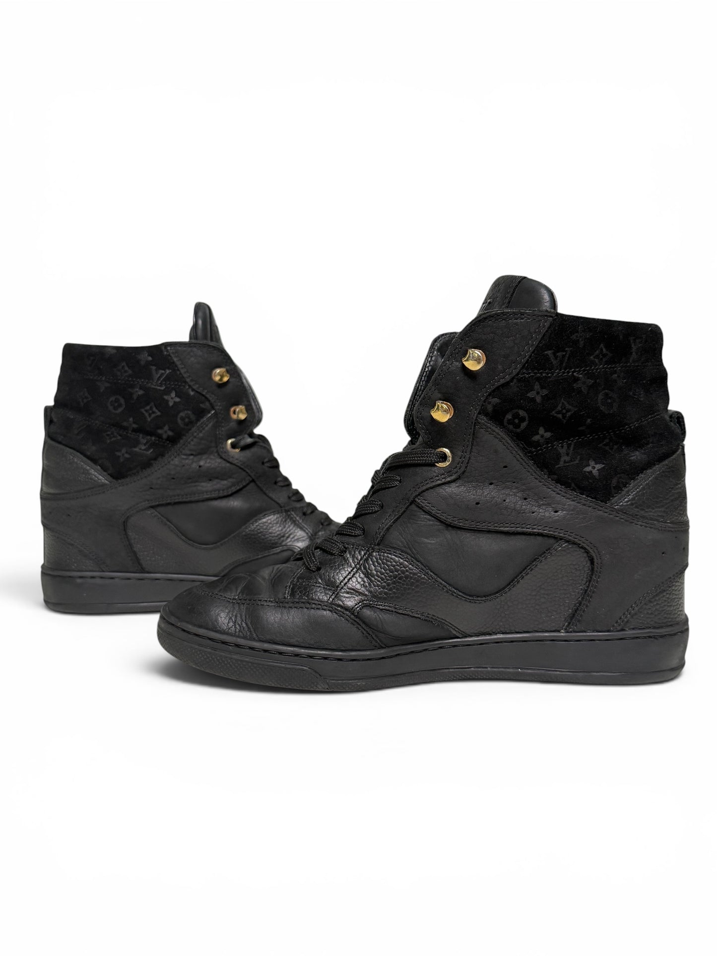 Louis Vuitton FW2013 'Cliff' Wedge Sneaker Black (38)
