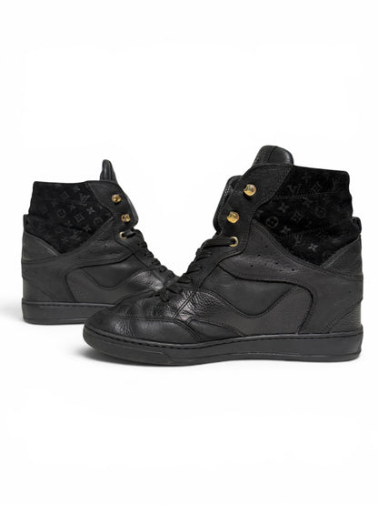 Louis Vuitton FW2013 'Cliff' Wedge Sneaker Black (38)