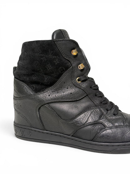 Louis Vuitton FW2013 'Cliff' Wedge Sneaker Black (38)