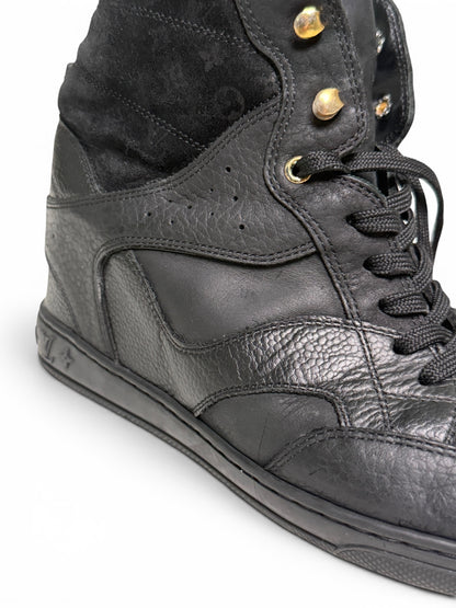 Louis Vuitton FW2013 'Cliff' Wedge Sneaker Black (38)