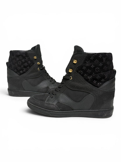 Louis Vuitton FW2014 'Cliff' Wedge Sneaker Black (37)