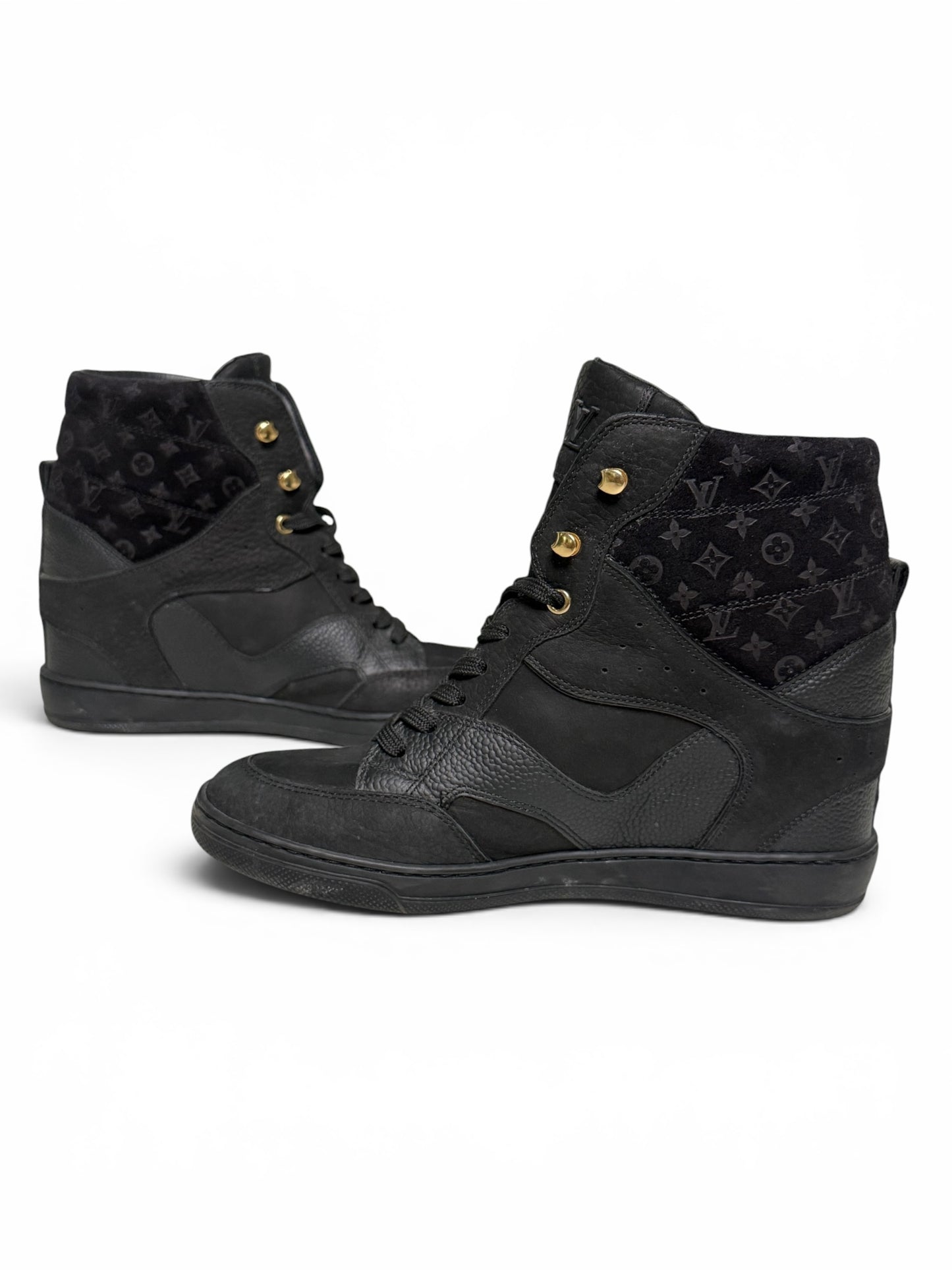 Louis Vuitton FW2014 'Cliff' Wedge Sneaker Black (37)
