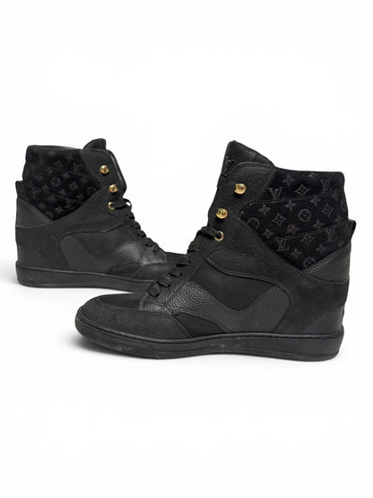 Louis Vuitton FW2014 'Cliff' Wedge Sneaker Black (37)