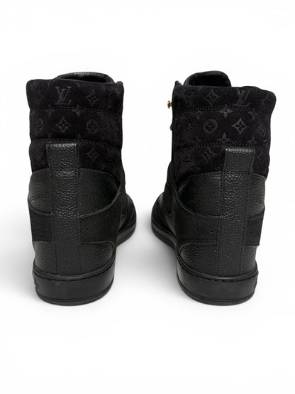 Louis Vuitton FW2014 'Cliff' Wedge Sneaker Black (37)