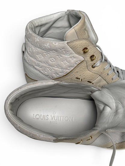 Louis Vuitton FW2014 'Cliff' Wedge Sneaker Beige (37)