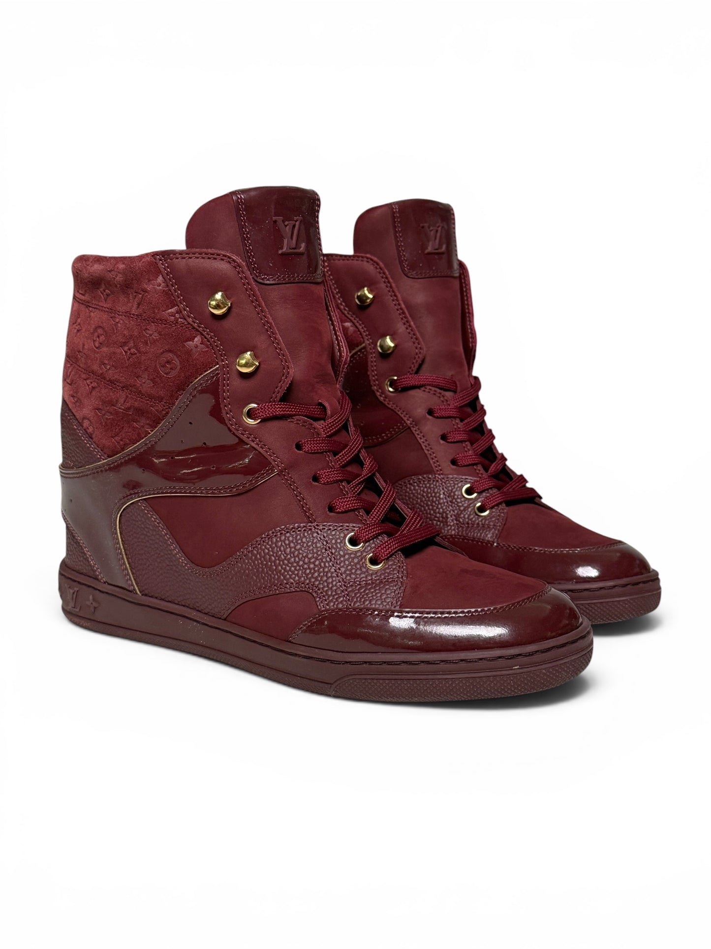 Louis Vuitton FW2014 'Cliff' Wedge Sneaker Bordeaux (39.5)