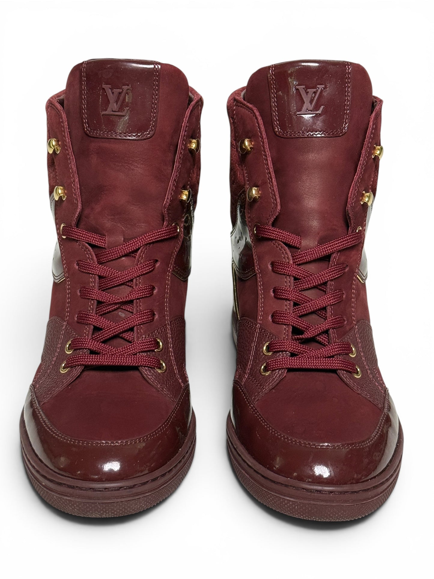 Louis Vuitton FW2014 'Cliff' Wedge Sneaker Bordeaux (39.5)