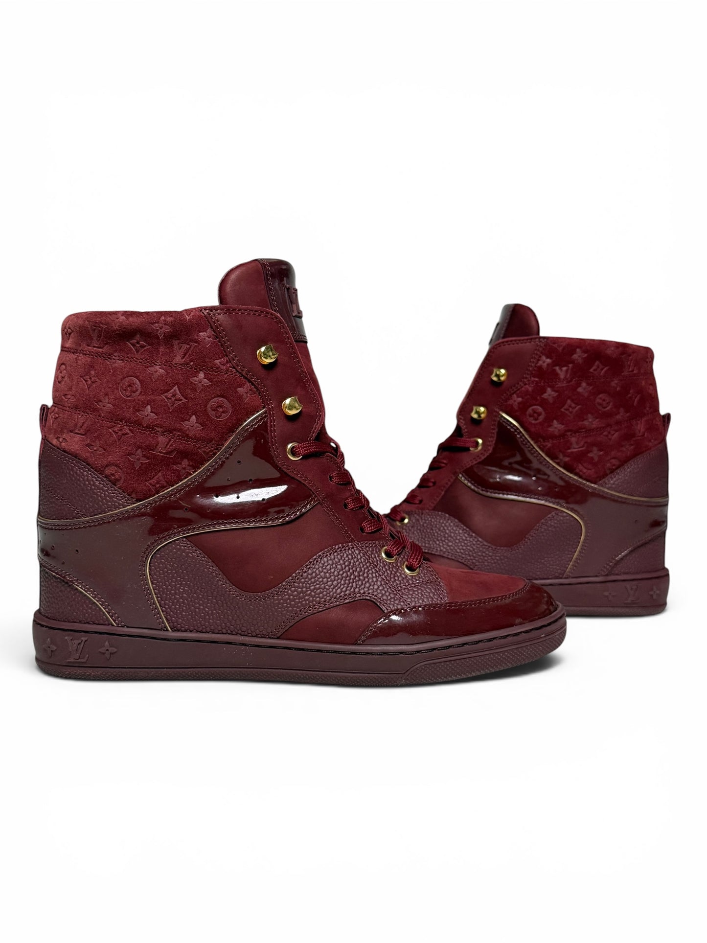 Louis Vuitton FW2014 'Cliff' Wedge Sneaker Bordeaux (39.5)