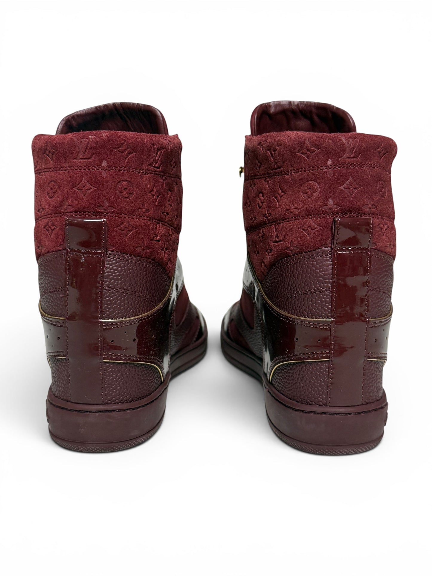 Louis Vuitton FW2014 'Cliff' Wedge Sneaker Bordeaux (39.5)