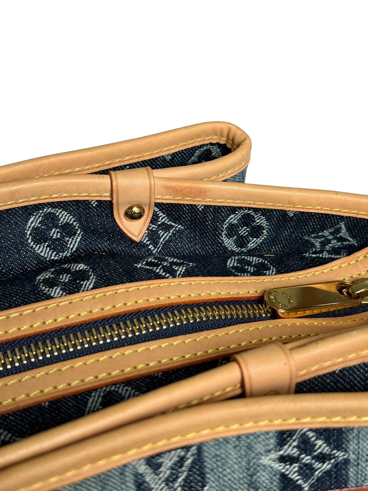 Louis Vuitton 2006 Denim Raye Porte Épaule MM