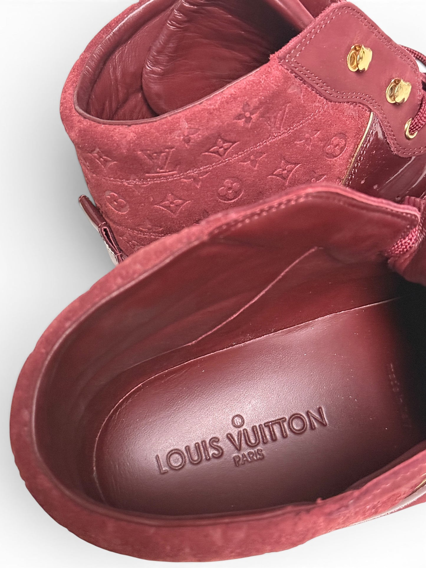 Louis Vuitton FW2014 'Cliff' Wedge Sneaker Bordeaux (39.5)