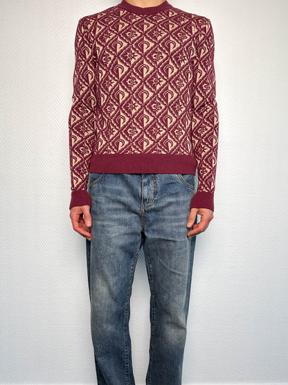 Marine Serre Moon Diamond Jacquard Crewneck Jumper