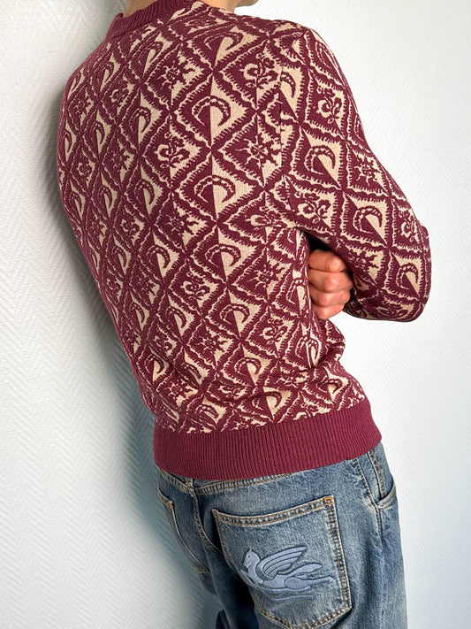 Marine Serre Moon Diamond Jacquard Crewneck Jumper
