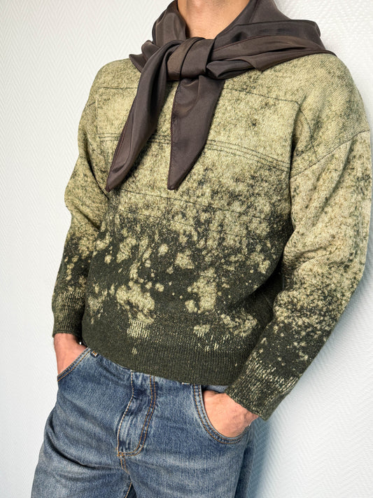 Maison Margiela Green Wool/Cotton Sweater (M)