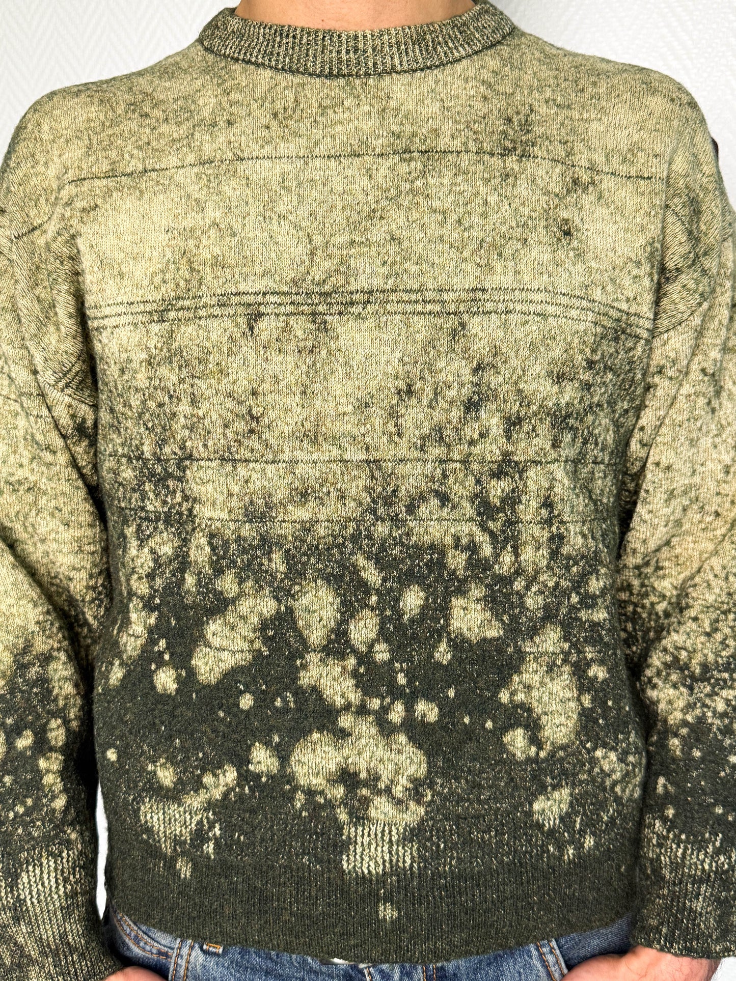 Maison Margiela Green Wool/Cotton Sweater (M)
