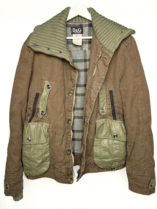 Dolce & Gabbana FW2003 Military Jacket Brown/Green (M/L)