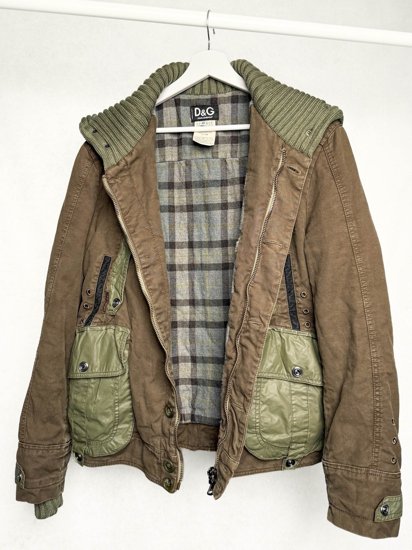 Dolce & Gabbana FW2003 Military Jacket Brown/Green (M/L)