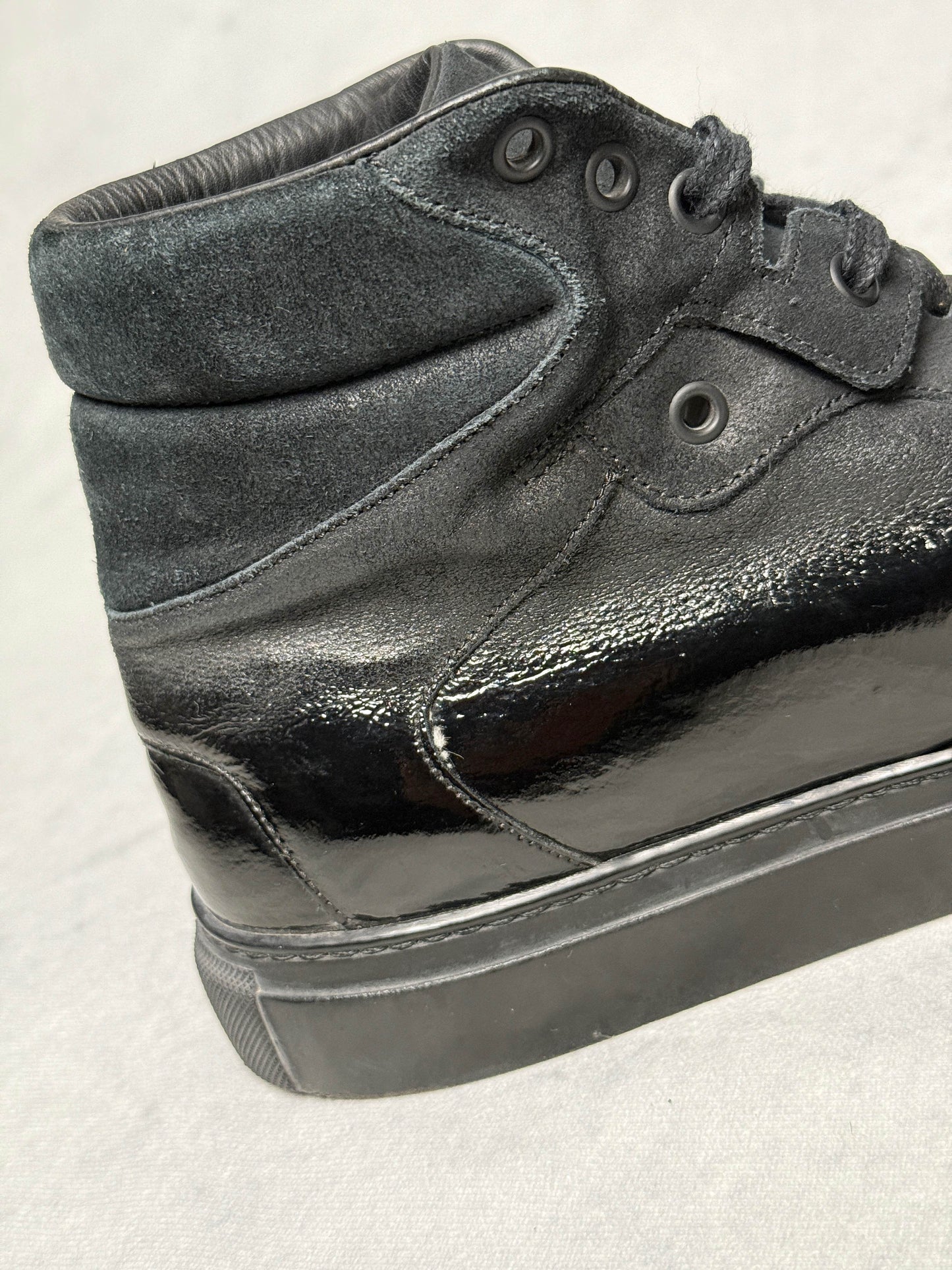 Balenciaga High-Top Sneaker Gradient Black Suede (43.5)