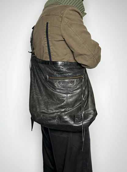 Balenciaga Courier XL Bag Dark Green