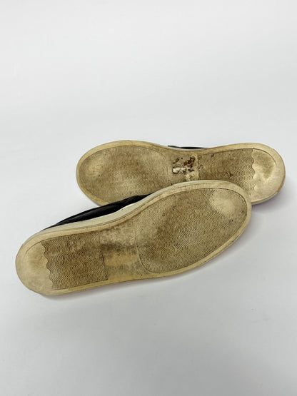 Givenchy Leather Skull Tattoo Slip-On Sneakers (43)