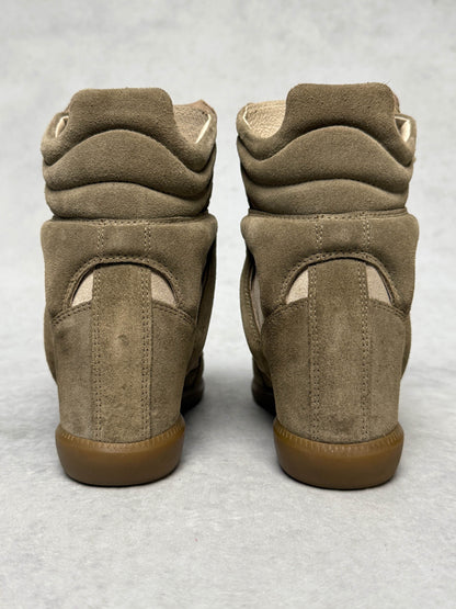Isabel Marant Bekett Wedge Sneaker Taupe (37)