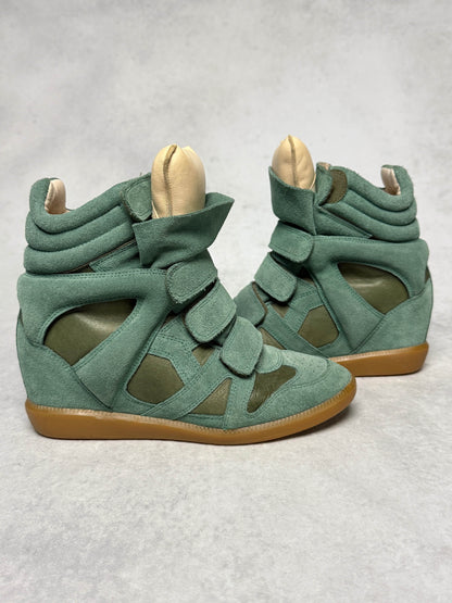 Isabel Marant Bekett Wedge Sneaker Turquoise (38)