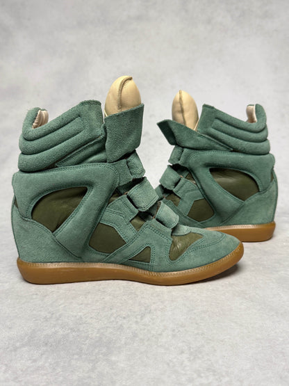 Isabel Marant Bekett Wedge Sneaker Turquoise (38)