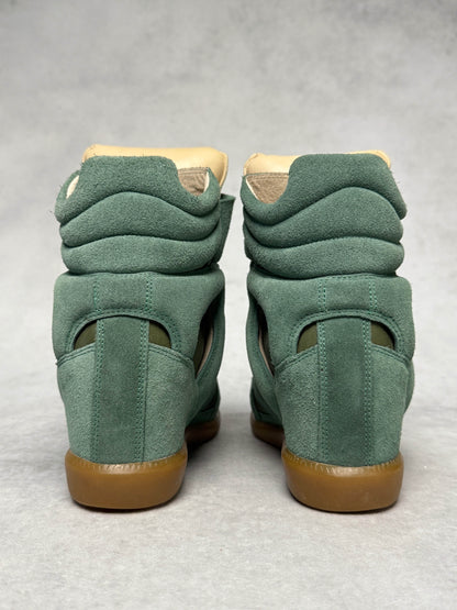 Isabel Marant Bekett Wedge Sneaker Turquoise (38)