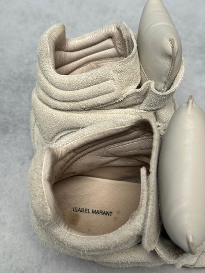 Isabel Marant Bayley Wedge Sneaker Beige (36)