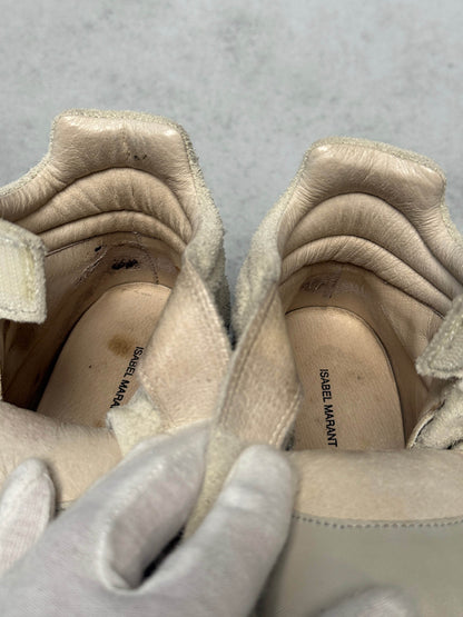 Isabel Marant Bayley Wedge Sneaker Beige (36)