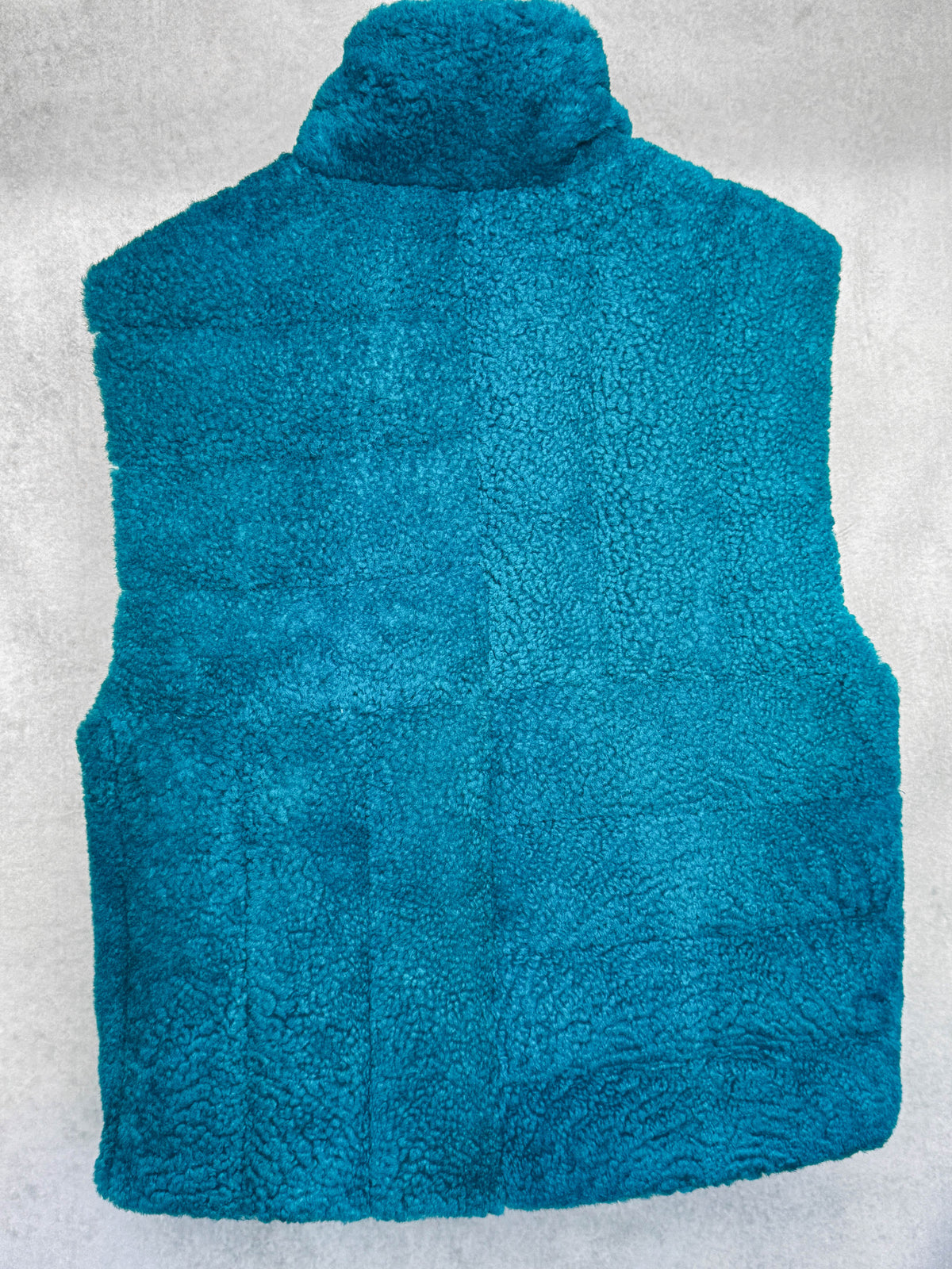 Bottega Veneta Shearling Padded Vest Turquoise (M)