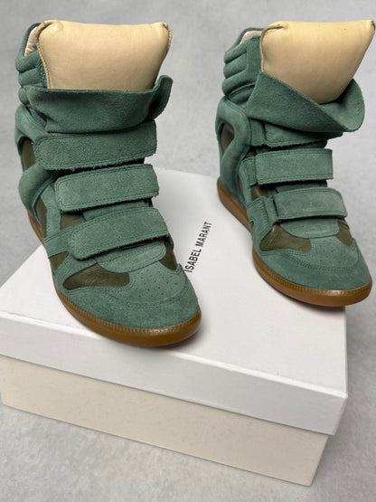 Isabel Marant Bekett Wedge Sneaker Turquoise (38)