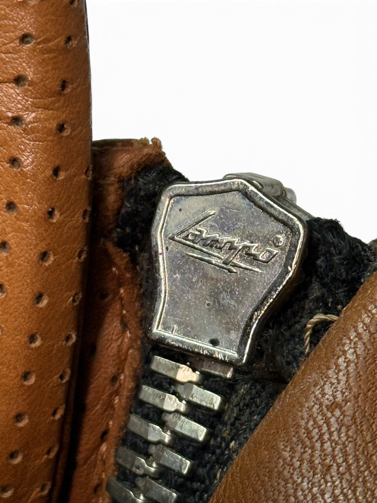 Balmain SS2013 Perforated Leather High-Tops Brown