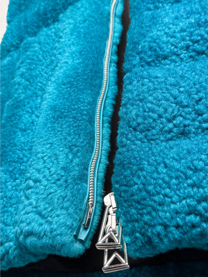 Bottega Veneta Shearling Padded Vest Turquoise (M)