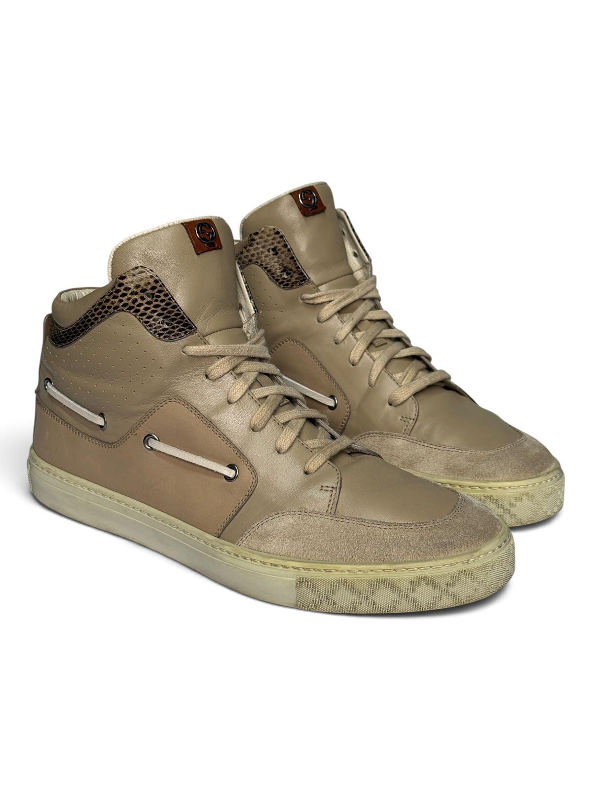 Gucci 2012 Boat High-Tops Python