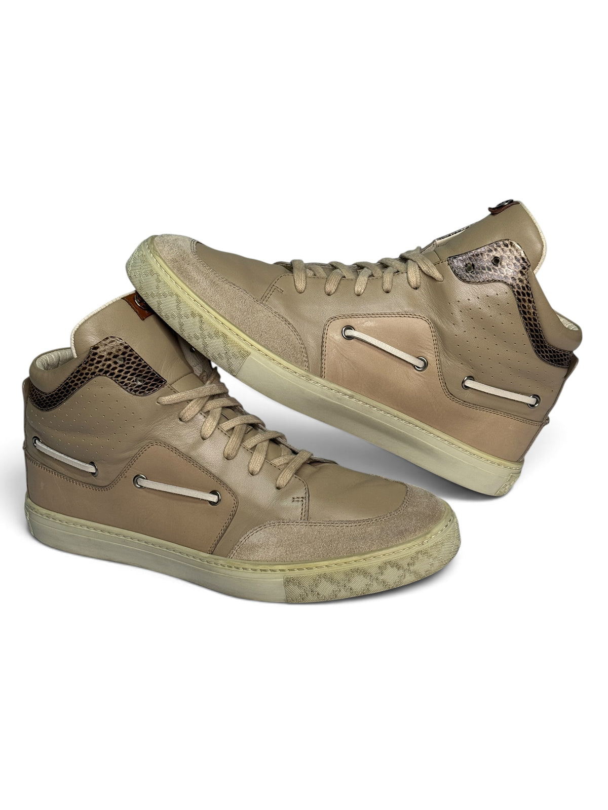 Gucci 2012 Boat High-Tops Python